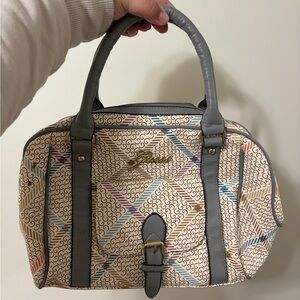 Stylish Guess Multicolor Patterned Handbag